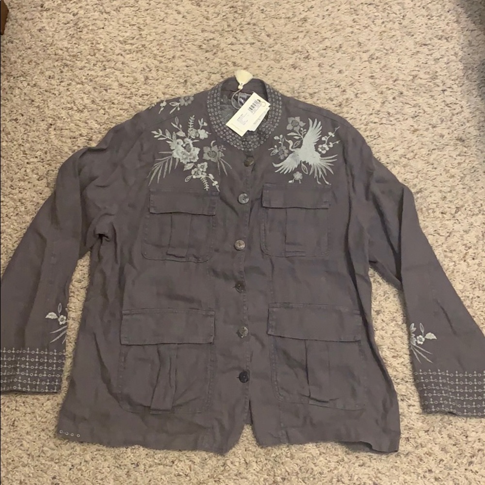 Johnny Was Linen Jacket